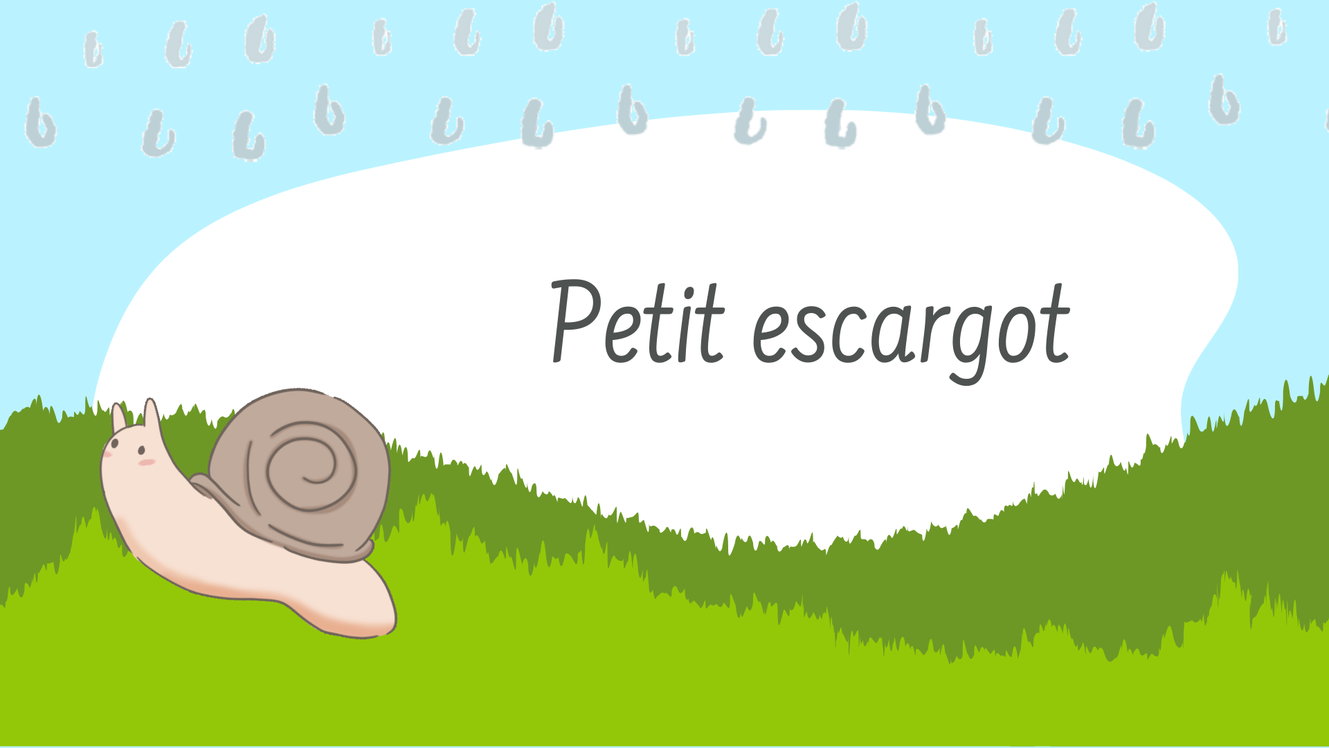Petit escargot | Chocolat et Scoubidou
