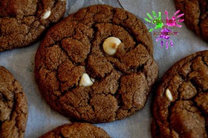 Cookies moelleux au chocolat et pepites de chocolat blanc