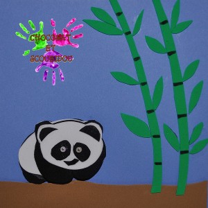 Petit panda et bambou