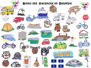 Bingo des vacances en Gaspésie - images