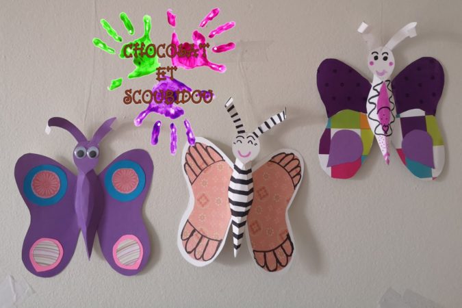 Papillon de papier en volume