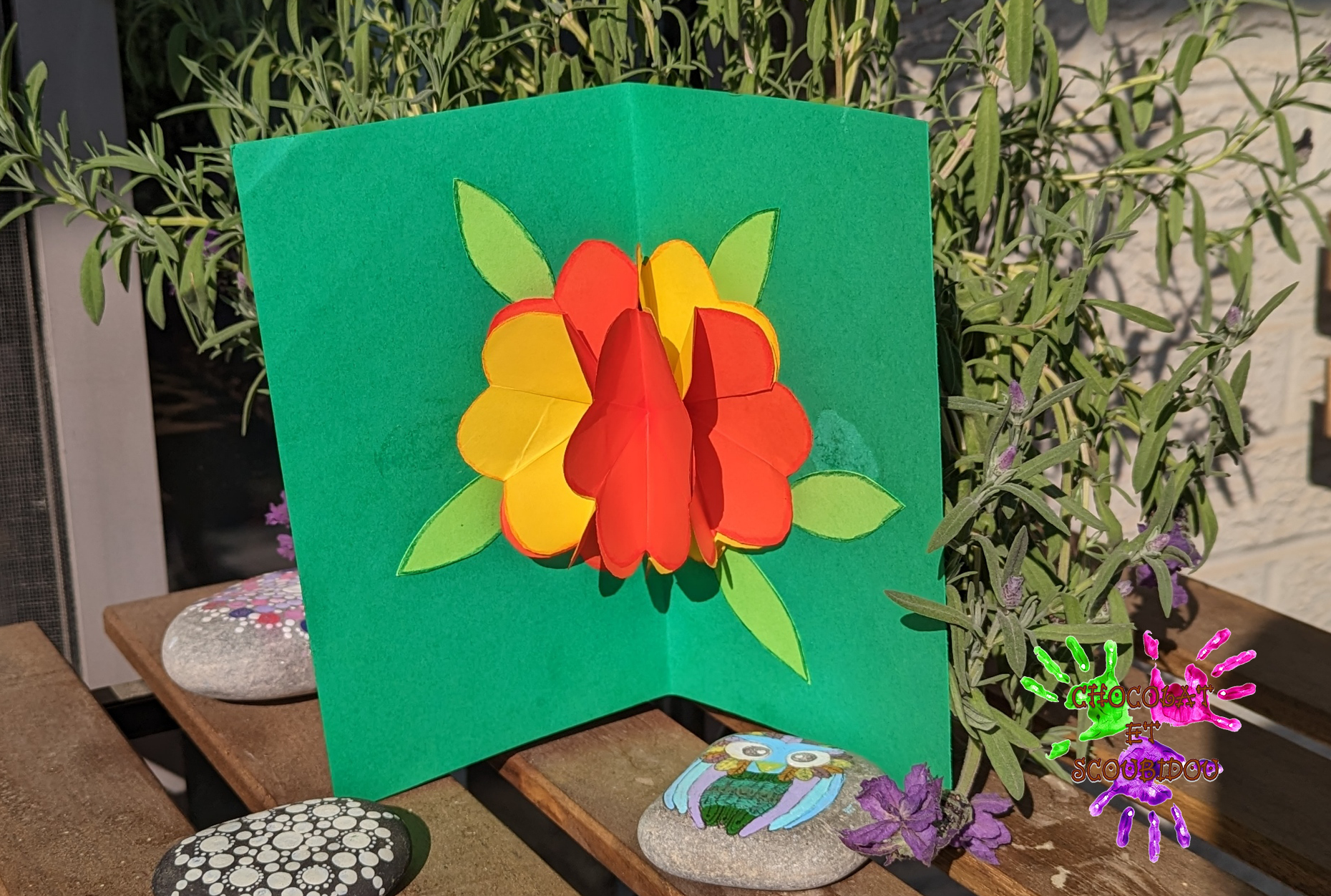 Carte fleurs pop-up 1