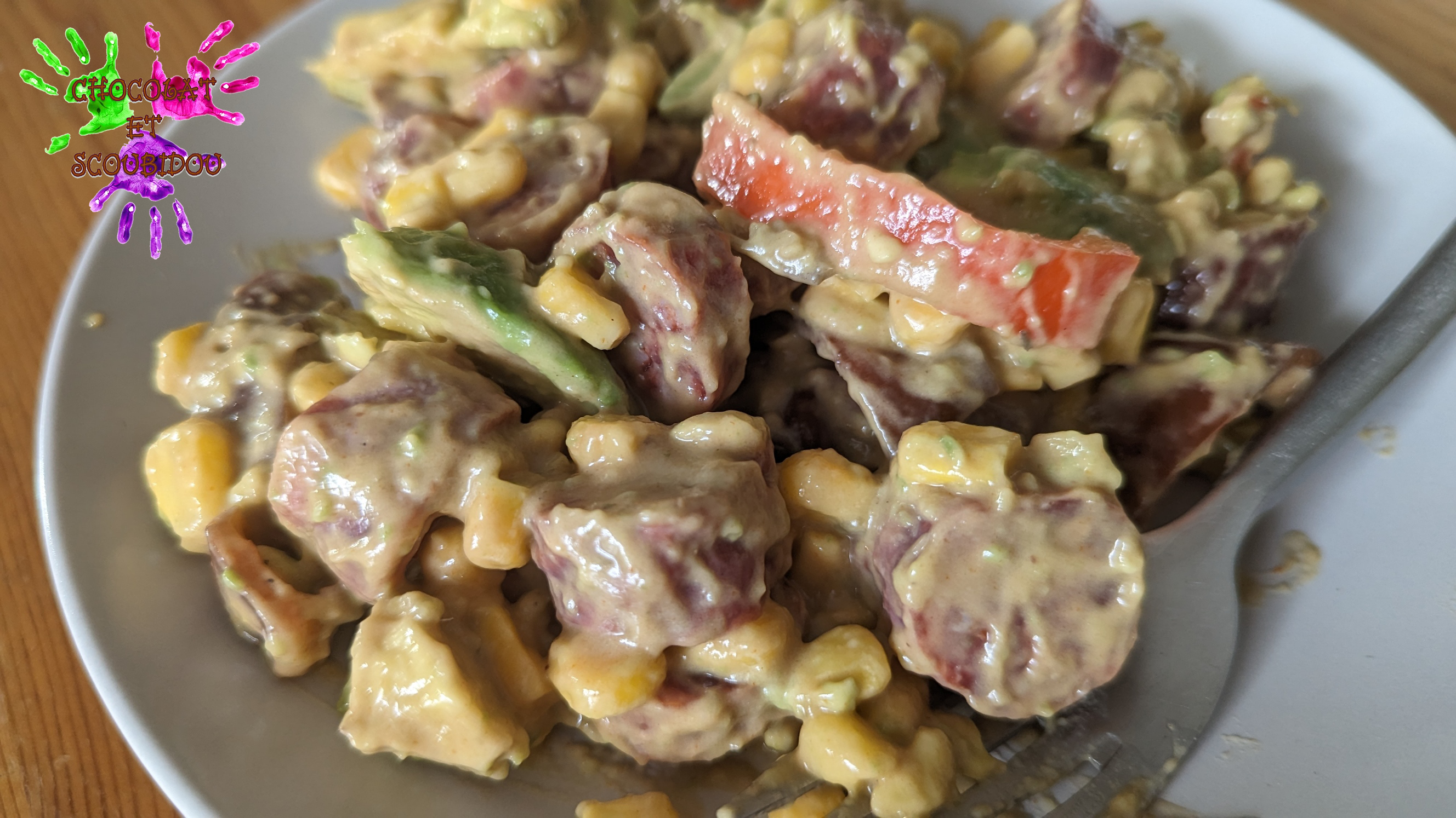 Salade avocat et chorizo