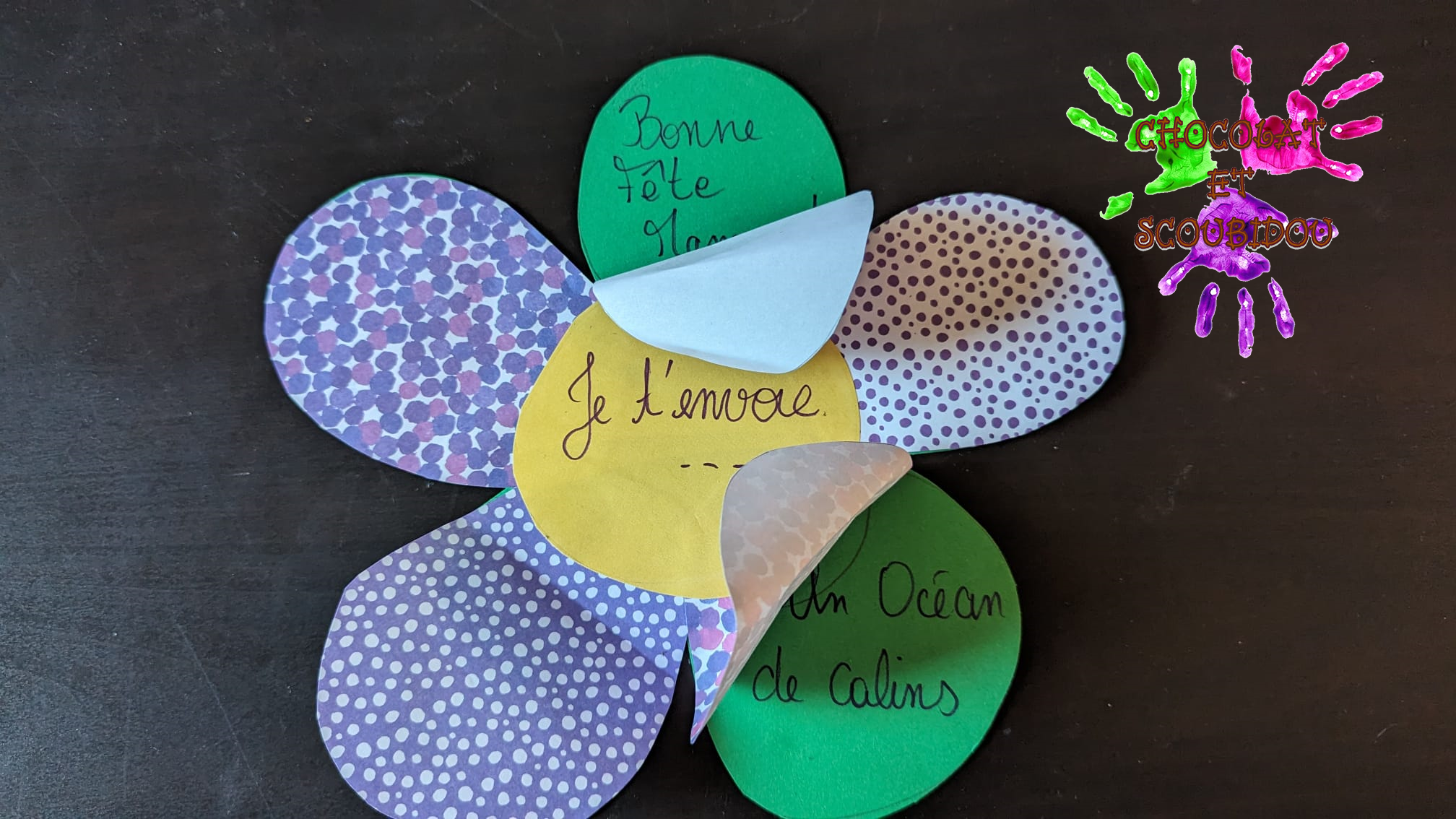 Carte fleur (fête des mères)