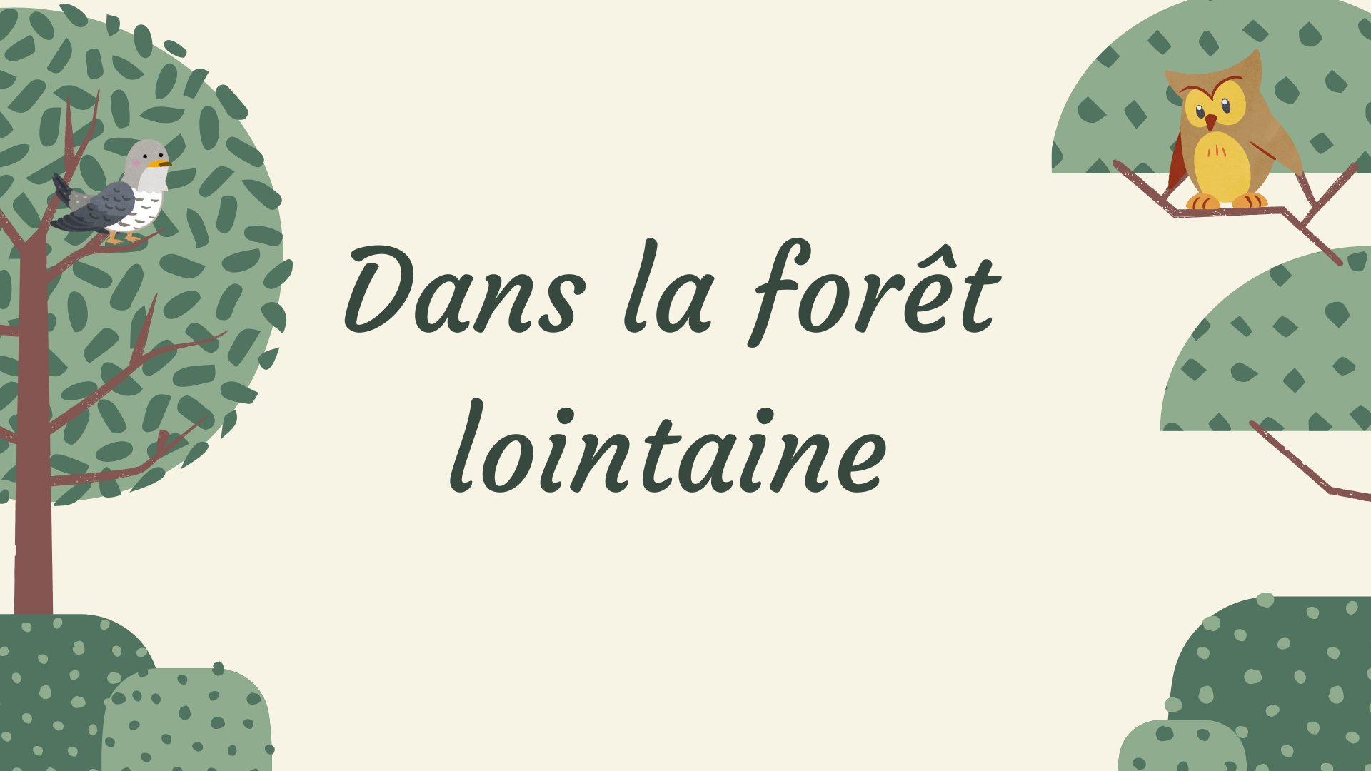 Dans la forêt lointaine | Chocolat et Scoubidou