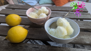 Sorbet citron express sans sorbetière