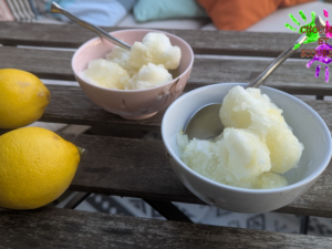 Sorbet citron express sans sorbetière
