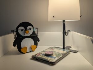 Pingouin porte-lunettes en carton