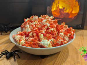 Pop-corn ensanglanté pour Halloween